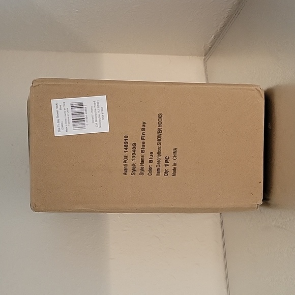 New in Box Avanti Blue Fin Bay Fish Shower Hooks - Set of 12 - Picture 4 of 4